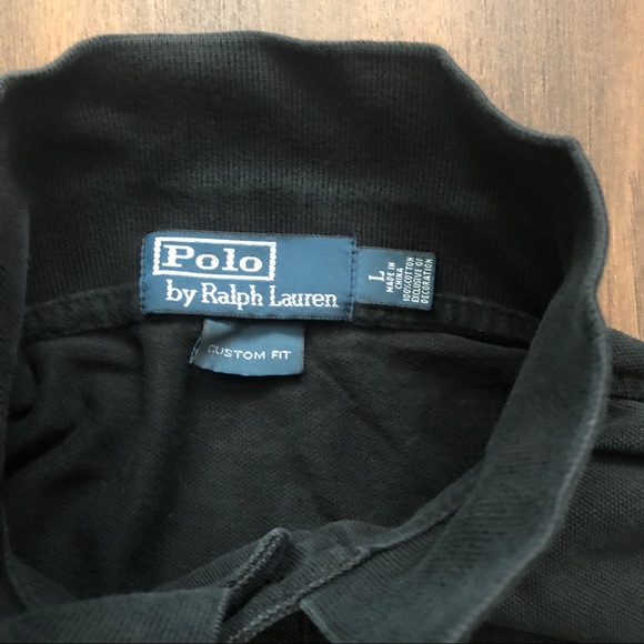 Red on Black Polo by Ralph Lauren - Picture 3 of 3